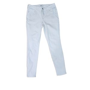 Old Navy White Denim Rockstar Super Skinny Jeans Size 6S